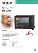 Khind 25L Electric Oven OT2502