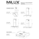 Milux Stainless Steel Slim Hood MHS-S430