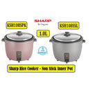 Sharp Periuk Nasi - Rice Cooker 1.0L KS-H108S-SL KSH108SSL