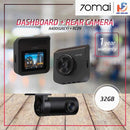 70Mai A400 Car Recorder Dash Cam QHD 1440P Rear Cam Night Vision 145 FOV WDR App Control Smart + 70M-RC09 + 32GB