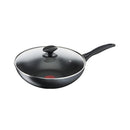 Tefal 28cm Cookware Cook & Clean Wokpan With Lid B22572 B2257295