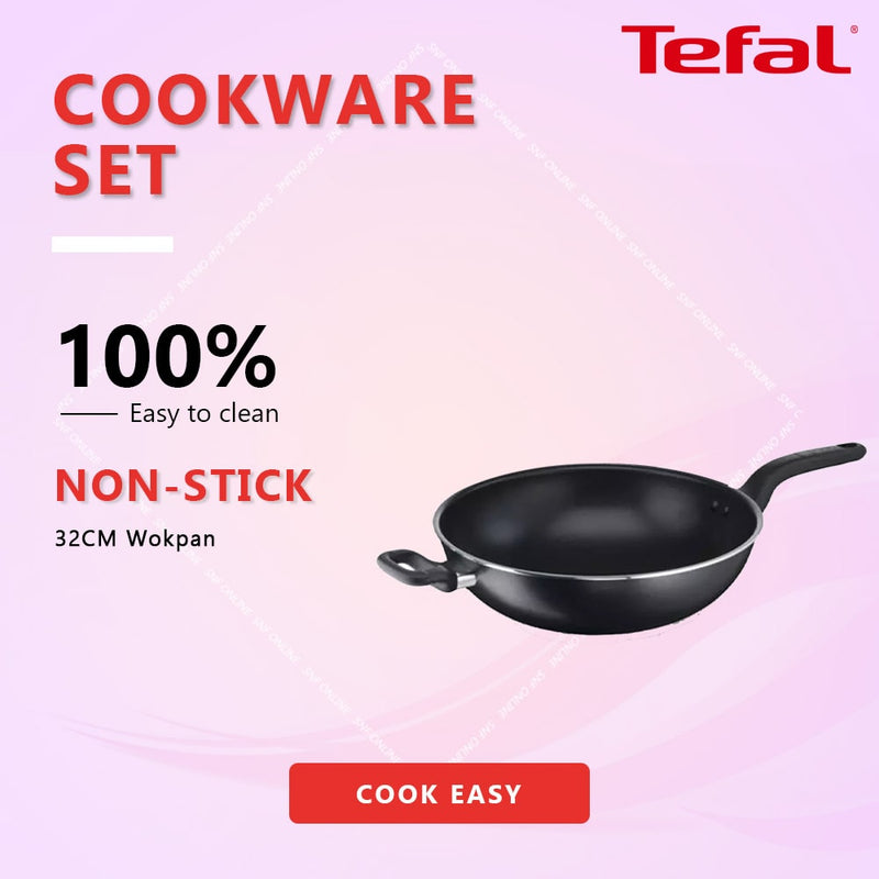 Tefal 32cm Cook Easy Wokpan Pan Non-Stick B50389 B5038995