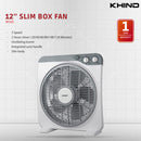 Khind 12 Slim Box Fan BF12S