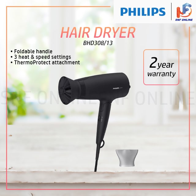 Philips Foldable Hair Dryer 3000 Series/1600W BHD308/13