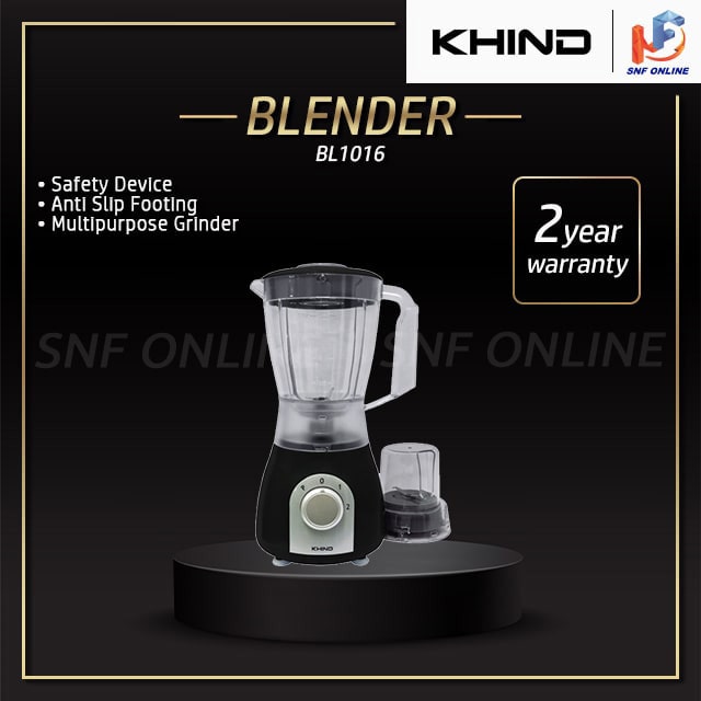 Khind Blender With Dry Mill (1.0L) BL1016