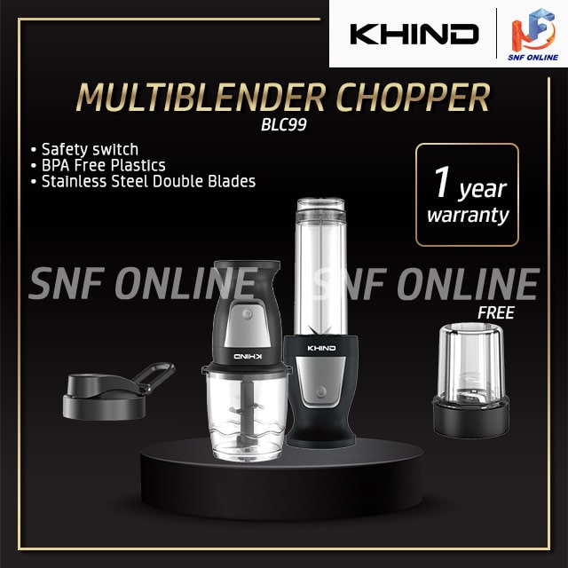 Khind Multifunctional Food Chopper Blender Set BLC99