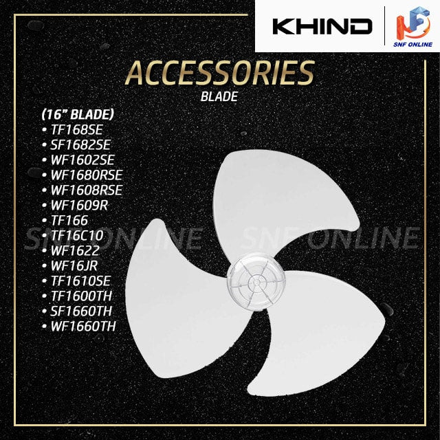 Khind Fan Blade Accessories (16”) TF166 / WF1680RSE / TF1682SE / SF1682SE