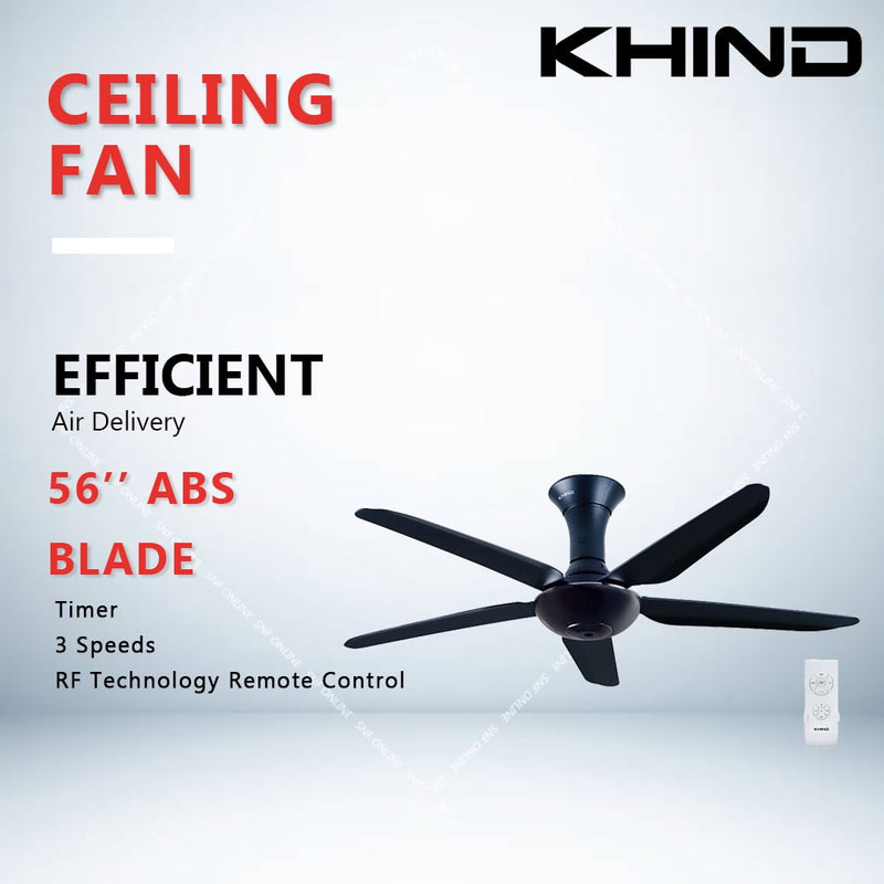 Khind Ceiling Fan (56’’) Matt Black CF5601R - 1unit/box