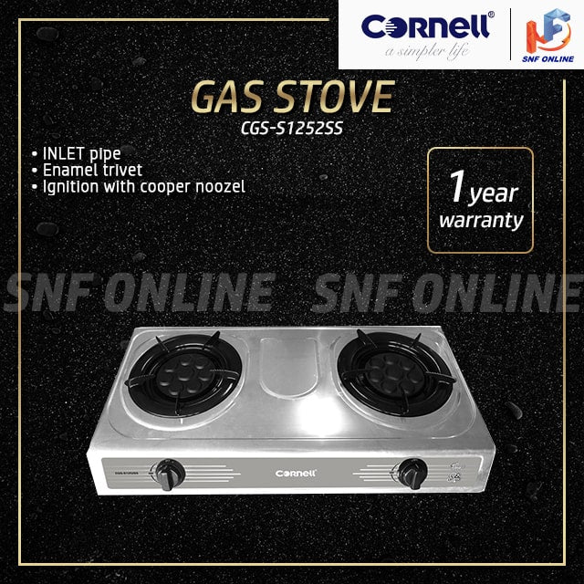 Cornell Stainless Steel Panel Gas Stove with 8 eyes burner CGS-S1252SS CGSS1252SS