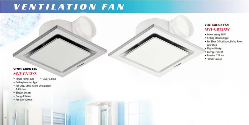 Morgan Ventilation Fan Kipas Pengudaraan MVF-CA12S MVFCA12S Exhaust Fan