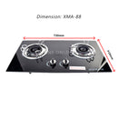 XMA Double Burner Glass Hob XMA-88