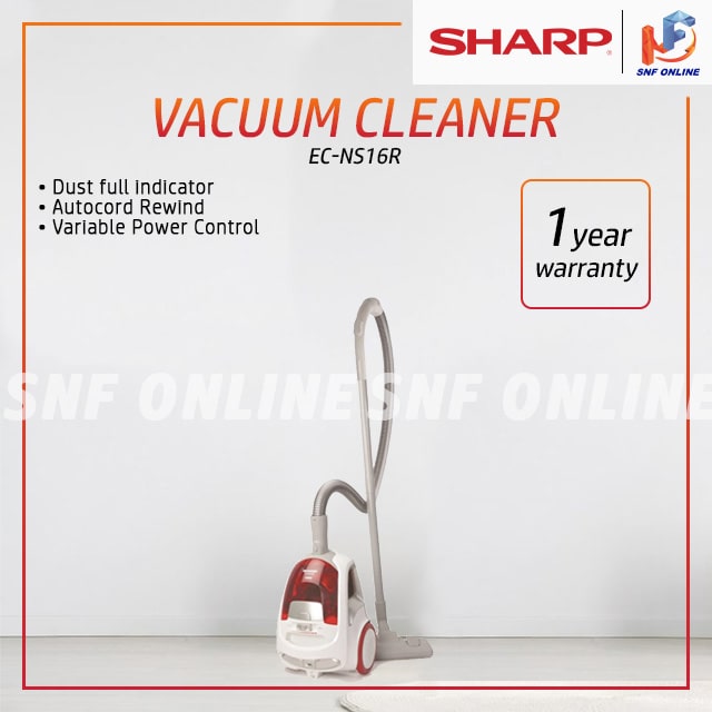 Sharp 1600W Vacuum Cleaner (Bagless) ECNS16R