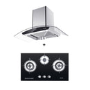 Elba Glass Hob EGH-K8843G EGH-K8843G(BK) + Elba Designer Hood INFINITO EH-J9088(SS)