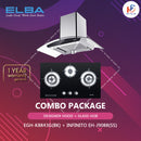 Elba Glass Hob EGH-K8843G EGH-K8843G(BK) + Elba Designer Hood INFINITO EH-J9088(SS)