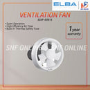 Elba Kipas Pengudaraan 8Glass Mounted Ventilation Fan Glass Exhaust Fan EGVF-E0815(WH)