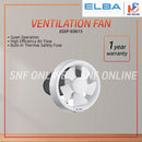 Elba Kipas Pengudaraan 8 Glass Mounted Ventilation Fan Glass Exhaust Fan EGVF-E0615(WH)