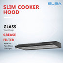 Elba Hub Dapur Slim Cooker Hood ESH-M9098(BK)