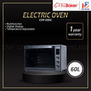The Baker Ketuhar Elektrik Electric Oven 60L ESM-60DG