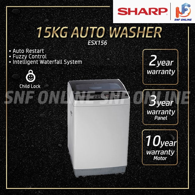 Sharp Fully Auto Washing Machine 15KG ESX156