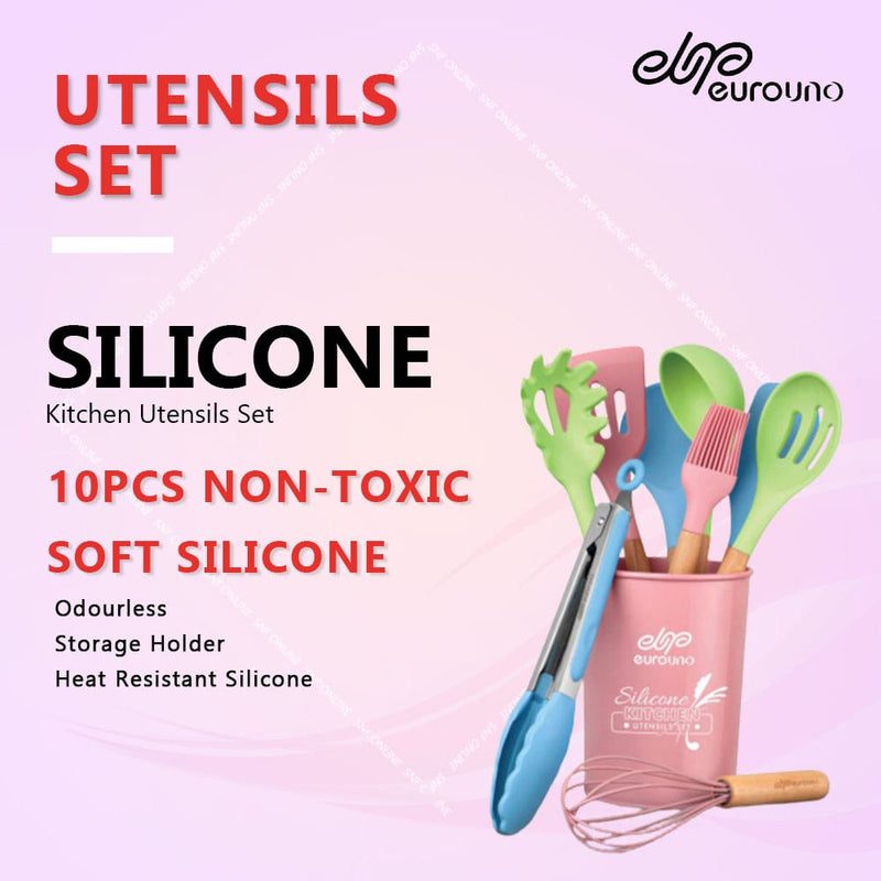 Euro Uno Silicone Kitchen Utensils Set 10Pcs EUKU-009