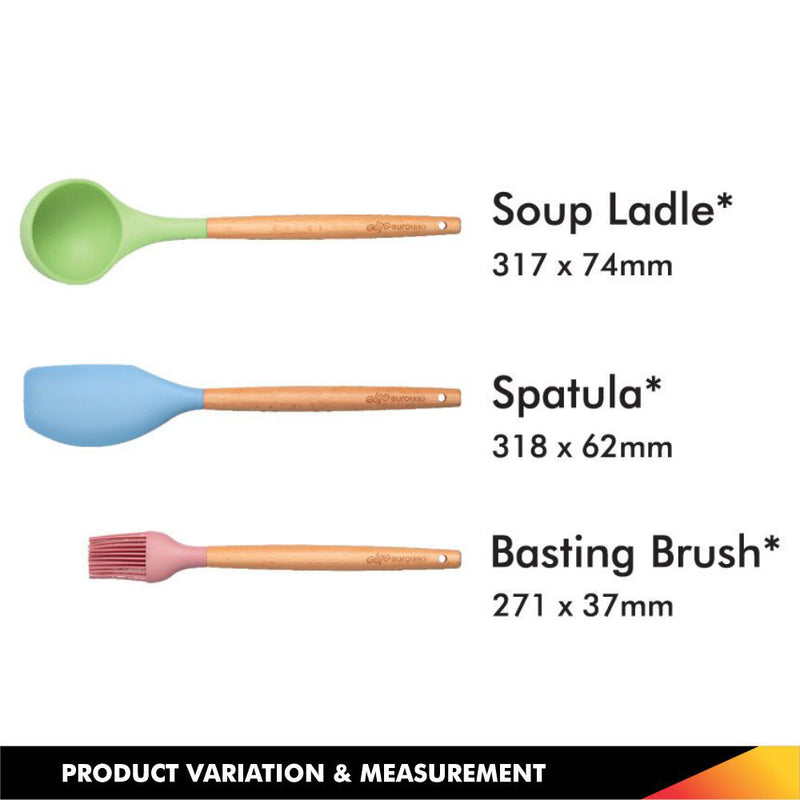 Euro Uno Silicone Kitchen Utensils Set 10Pcs EUKU-009