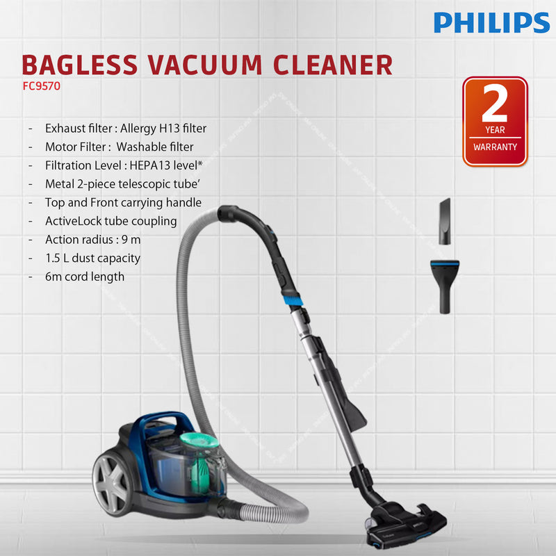 Philips 5000 Series Bagless Vacuum Cleaner FC9570 FC9570/62
