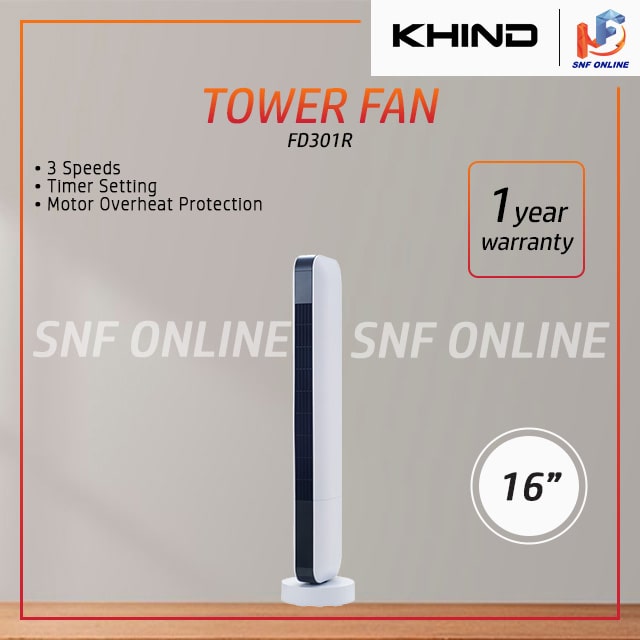 Khind Tower Fan With Remote Control FD301R
