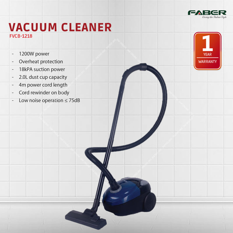 Faber Vacuum Cleaner 1200W FVCB-1218