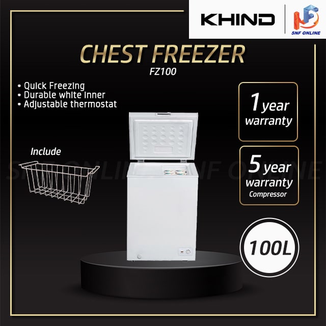 Khind 100L Chest Freezer FZ100