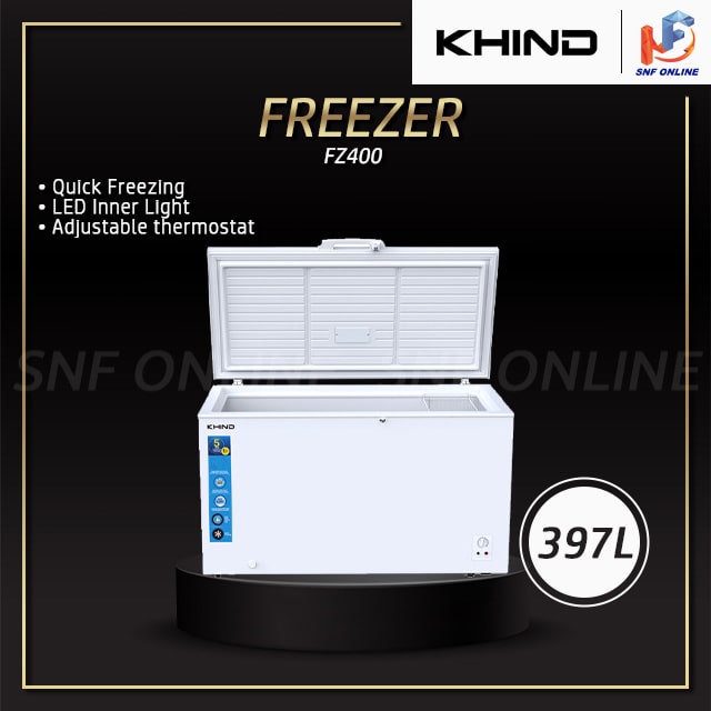 Khind 397L Chest Freezer peti sejuk beku FZ400