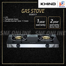 Khind Glass Top Gas Cooker Dapur Gas Kaca GCG6311