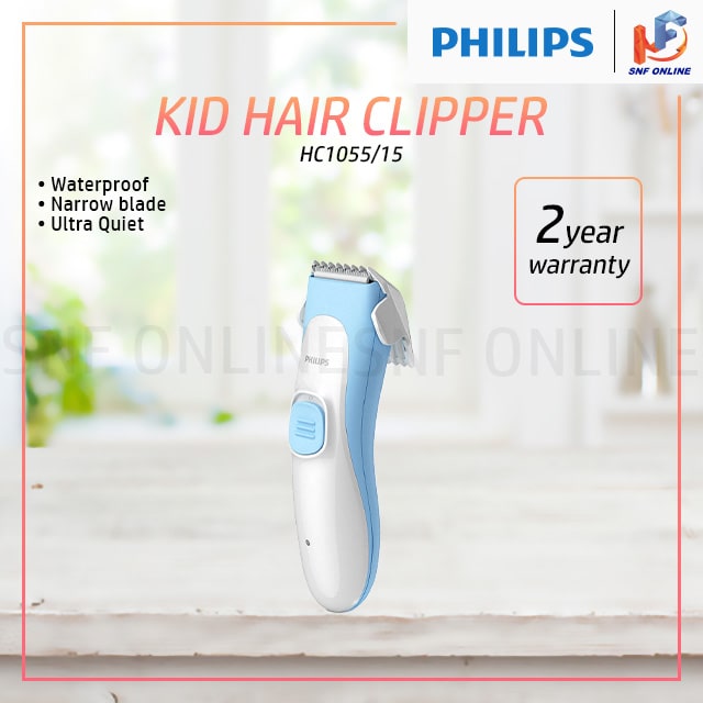 Philips Hair Clipper Waterproof Kids Haircuts HC1055 HC1055/15