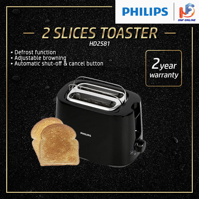 Philips Daily Collection Toaster 2 Slot HD2581 HD2581/91