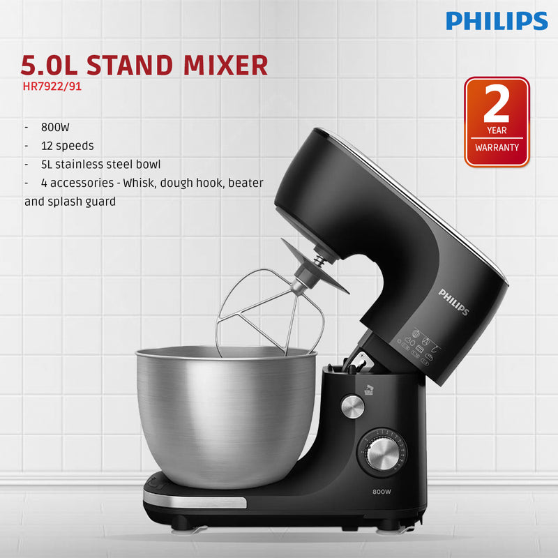 Philips 5.0L Chef Maker Kitchen Machine Stand Mixer HR7922/91