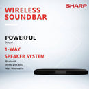 Sharp Speaker - Sound Bar Home Theatre System HT-SB116