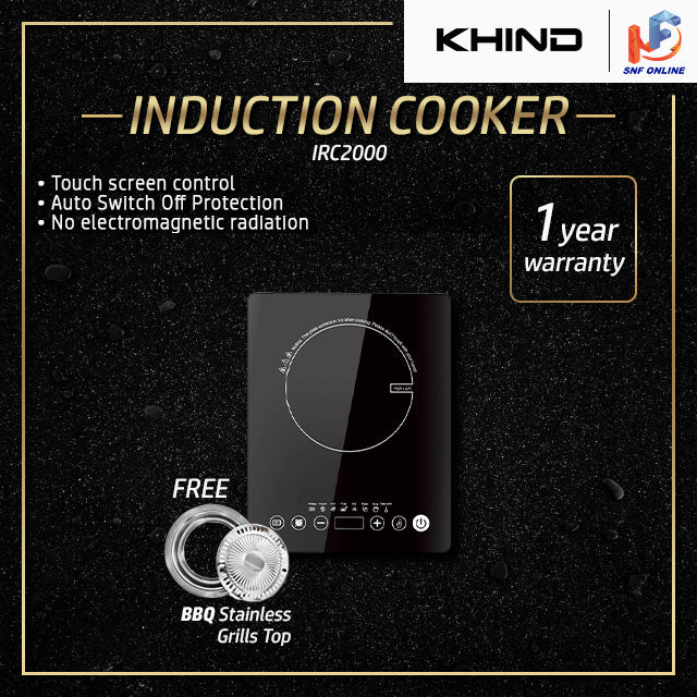 Khind Infrared Induction cooker compatible all type pot IRC2000
