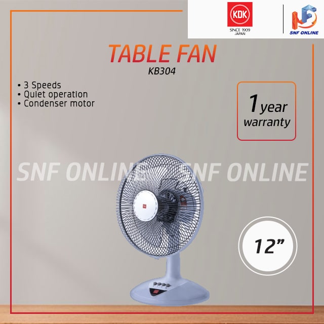 KDK Table Fan - Random Colour (16”) KB404 KB-404