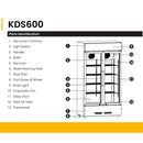 KHIND Peti Sejuk Paparan 600L Display Chiller KDS600