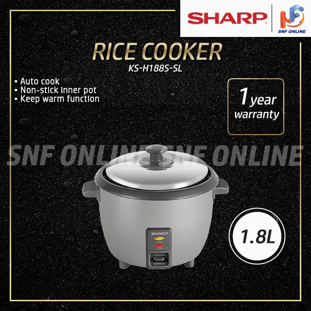 Sharp Rice Cooker 1.8L KS-H188S-SL KSH188SSL