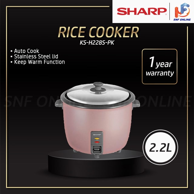Sharp Rice Cooker Periuk Nasi 2.2L KSH228SPK KS-H228S-PK