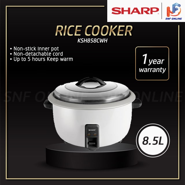 Sharp 8.5L Rice Cooker Periuk Nasi KSH858CWH