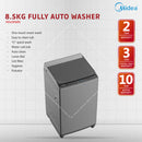 Midea Mesin Basuh Automatik Fully Auto Washing Machine 8.5kg MA100W85