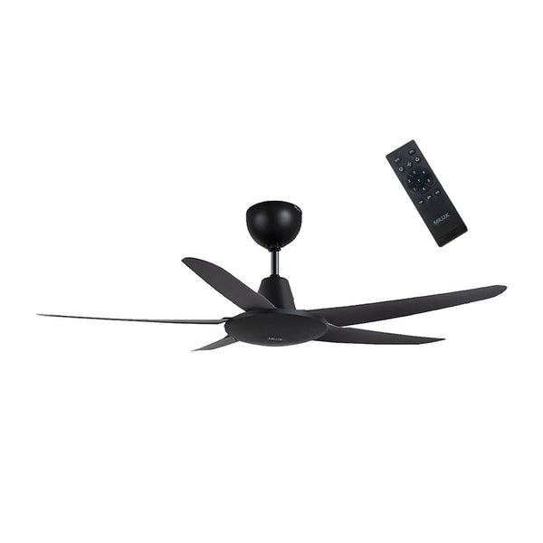 Milux 5 Blade Ceiling Fan with Remote Control 56” MCF-5601DC-BK X 1 SET