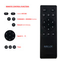 Milux 5 Blade Ceiling Fan with Remote Control 56” MCF-5601DC-BK X 1 SET