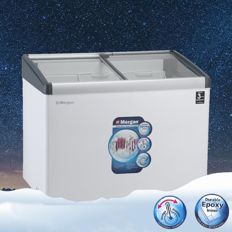 Morgan Glass Door Chest Freezer 336L MCF-G336L