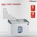 Morgan Peti Sejuk Beku Glass Door Chest Freezer 336L MCF-G336L