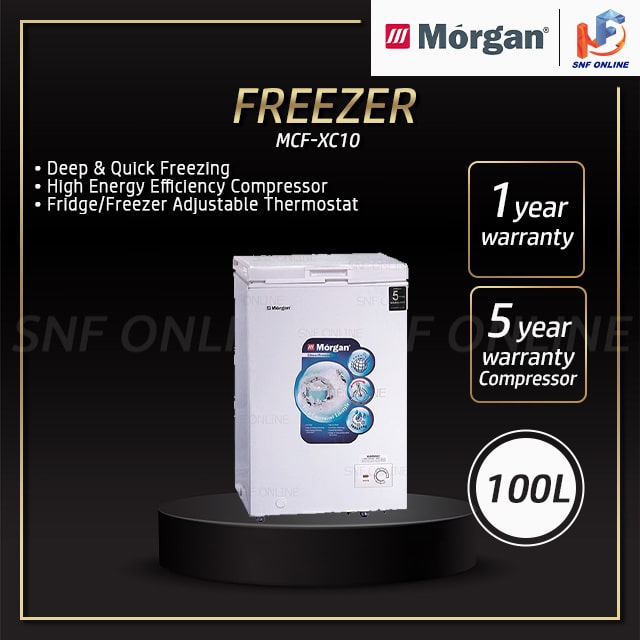 Morgan Chest Freezer 116L Dual Function MCF-XC10 Peti Beku