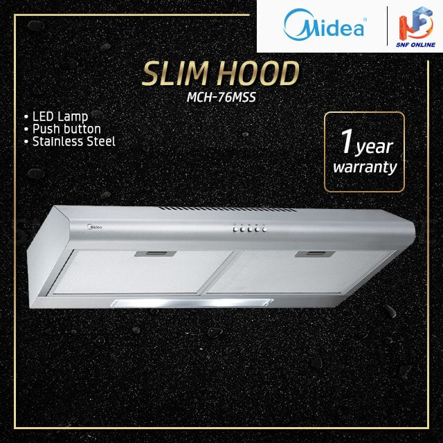 Midea Slim Cooker Hood 76cm MCH-76MSS MCH76MSS