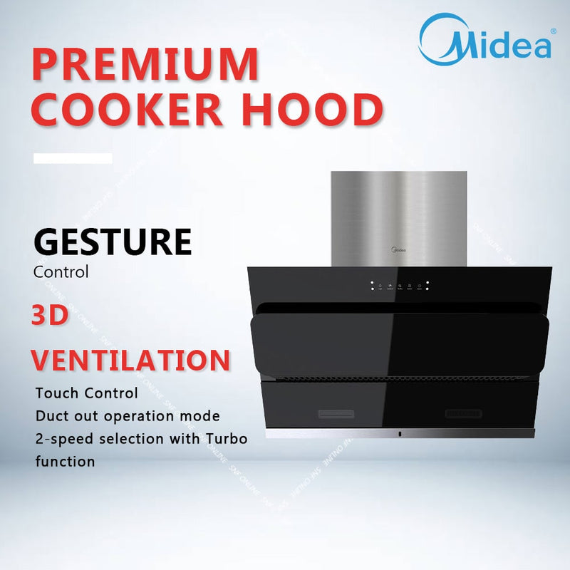 Midea Cooker Hood 1800m3/hr With Gesture Control MCH-90B65