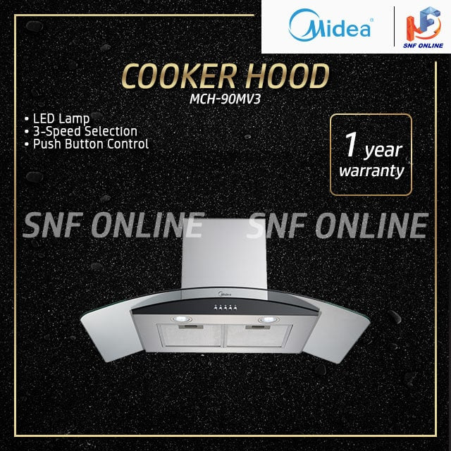 Midea 90cm Cooker Hood Chimey Hood MCH-90MV3
